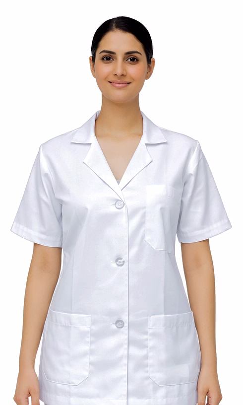 RAW CRAFT's Nursing/ Lab Apron for Women | Pure Cotton image 3