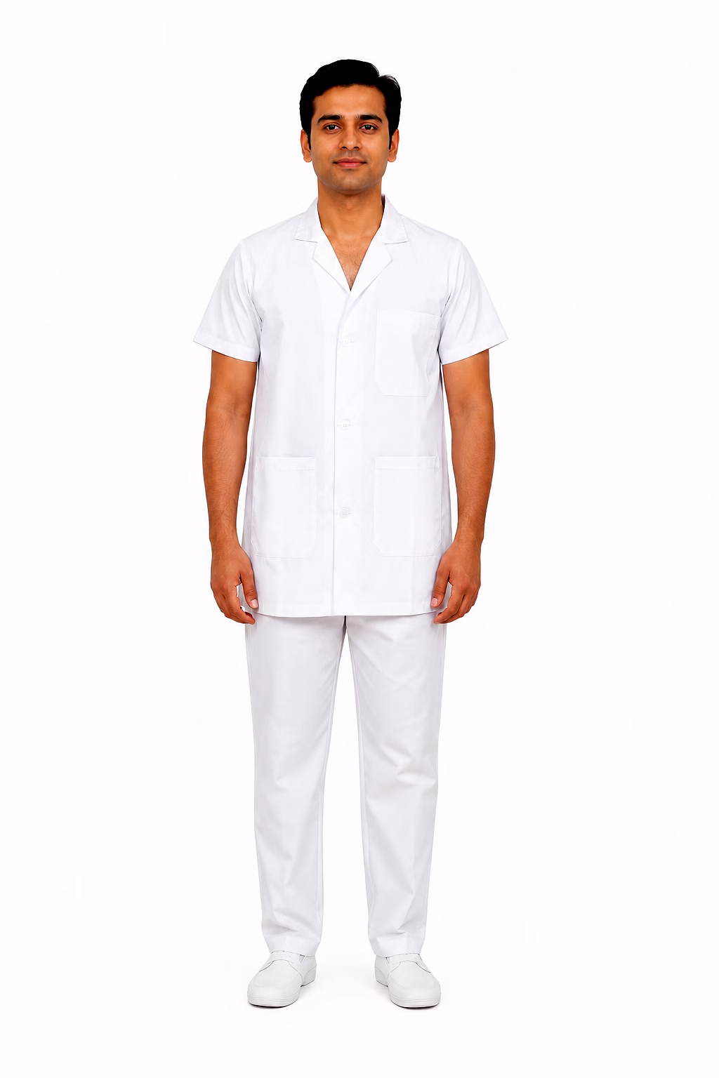raw craft's hospital nursing/ lab apron for men | blended cotton