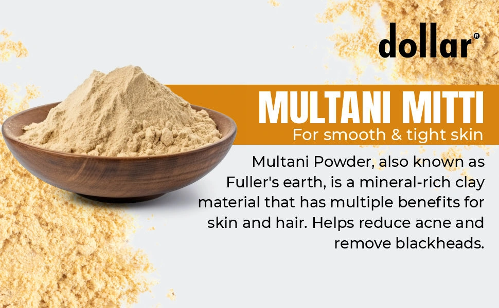 DOLLAR 100% NATURAL Multani Mitti 200gm-2