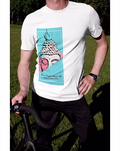 Lotus Blossom Summer T-shirt for Men-2