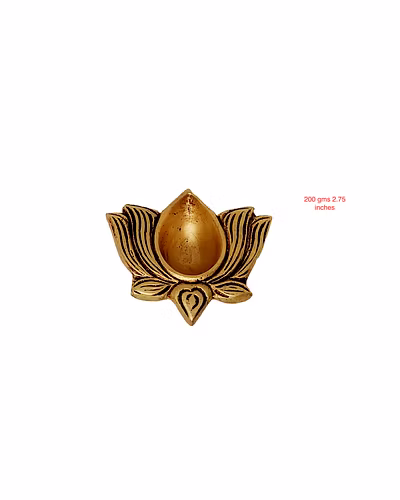 Lotus Brass Diya-1
