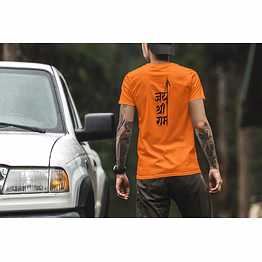 jai shri ram back summert t-shirt for men