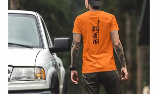 Jai Shri Ram Back Summert T-shirt For Men