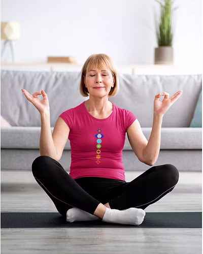 7 Chakras T-shirt For Women-2