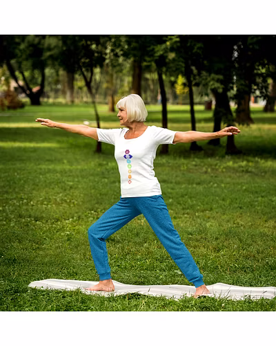 7 Chakras T-shirt For Women-4