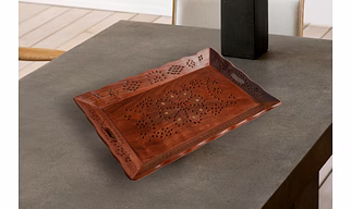 Wooden Handmade Natural Design Sheesham Wood Tray