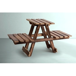 Wooden Handmade Flower Pot Stand with 3 Decks