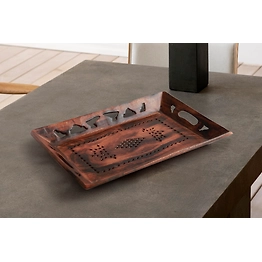 Wooden Handmade Rustic Design Sheesham Wood Tray