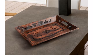 Wooden Handmade Rustic Design Sheesham Wood Tray