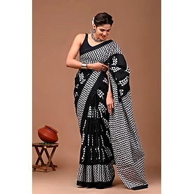 Bagru Print Cotton Saree