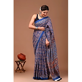 Bagru Print Cotton Saree