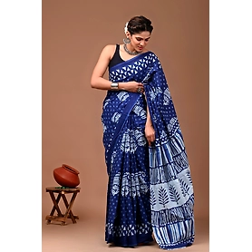 Bagru Print Cotton Saree