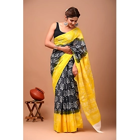 Bagru Print Cotton Saree