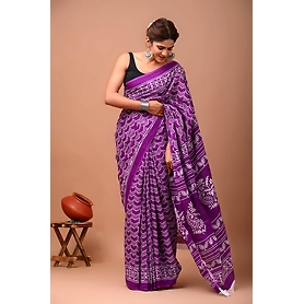 Bagru Print Cotton Saree