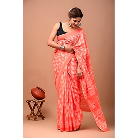 Bagru Print Cotton Saree