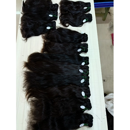 raw wefted hair