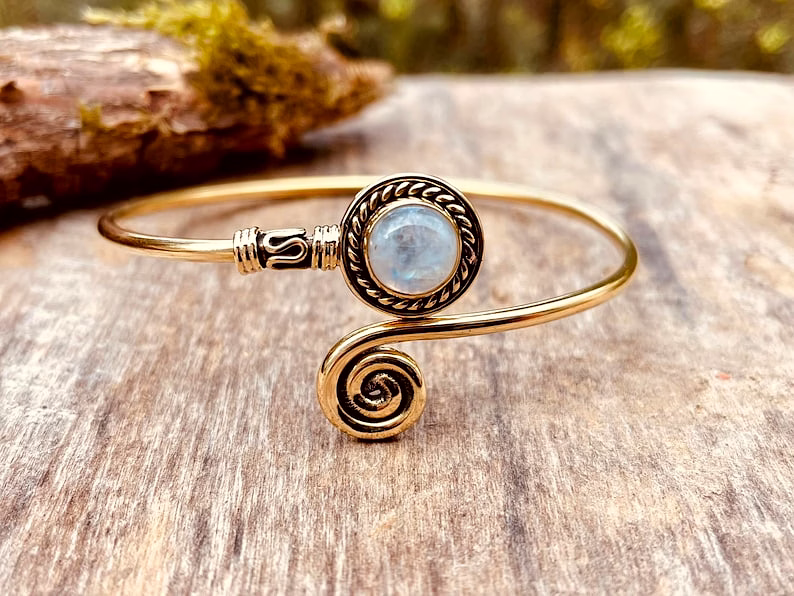 Minimalist Bangle Bracelet Festival Boho Jewelry image 2