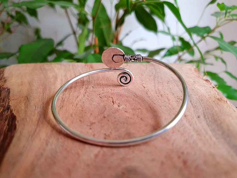 Minimalist Bangle Bracelet Festival Boho Jewelry image 4