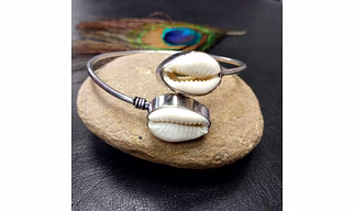 Cowrie Adjustable Bracelet Cuff