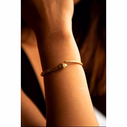 handcrafted serpent/snake cuff bracelet