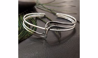 Unisex Cuff Brass Adjustable Bracelet Brass Intertwined Minimalist Bracelet