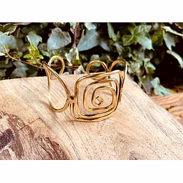 handcrafted geometric brass adjustable bracelet cuff bohemian hippie chic modern design