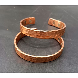 copper hammered cuff bangle high quality