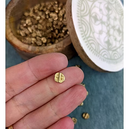 small spiral brass pendant tribal ethnic charms for jewelry making & macrame crafts