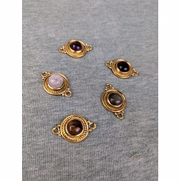 stone connector charms for macrame, beads & handmade jewelry making