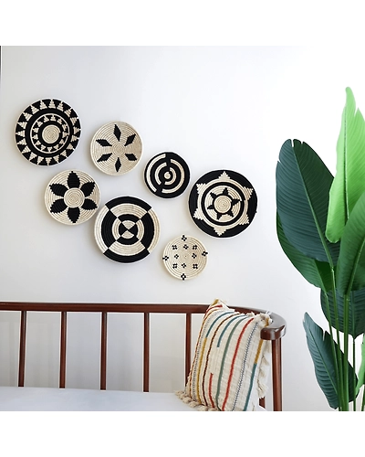 Bohovana Sabai Grass Wall Baskets, Multicolor, Eco-Friendly Handwoven Home Decor-3