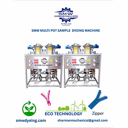 multi pot zipper dyeing machine