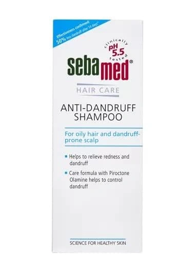 Sebamed Anti Dandruff Shampoo 200 ml I pH 5.5 I Reduces dandruff, scalp itching and irritation I Piroctone Olamine | phthalates, SLS and parabens free | 50% dandruff reduction in 2 weeks l Toxin free-12448774