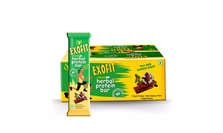 Exofit Herbal Protein Bar (Pack of 4 Bar), High in protein (31%)
