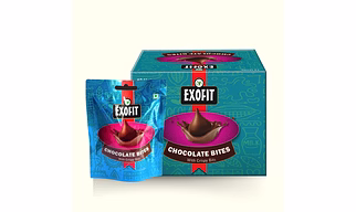 Exofit Chocolate Bites (Pack of 12) 35g with crispy bits 420g