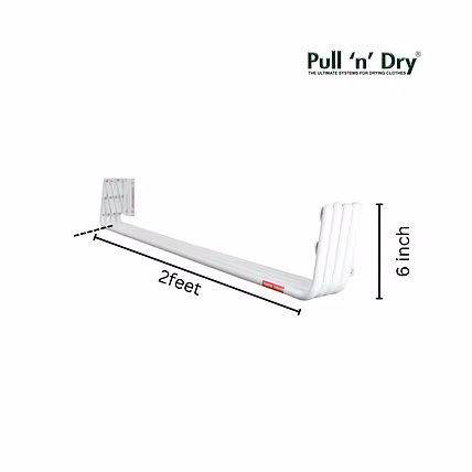 Wallmount Crisscross Cloth Dryer Stand (2ft)-1