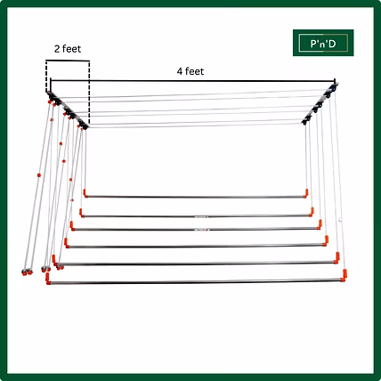 Individual Lines Cloth Drying Stand -  Ceiling Mounted-1