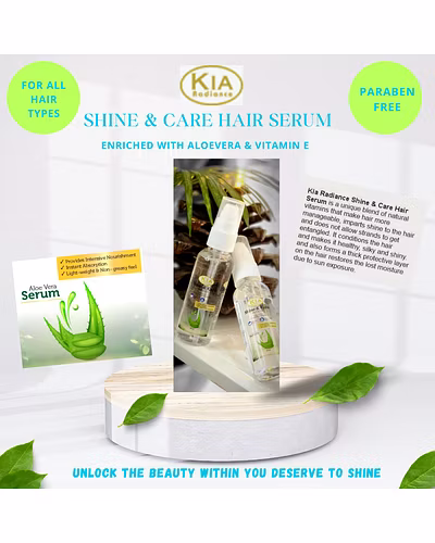 KIA RADIANCE SHINE &amp; CARE HAIR SERUM-2
