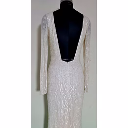 bridal hand bead designer dress