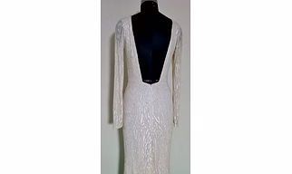 Bridal Hand bead designer dress