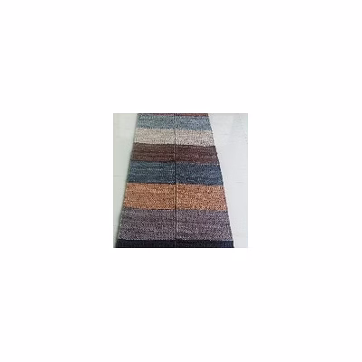 sonia collections™ handwoven multi-stripe rug | blue, brown & beige | eco-friendly | export grade |