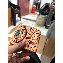 Hand Tooled Leather Wallet