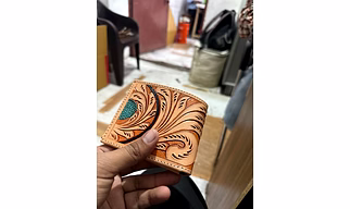 Hand Tooled Leather Wallet