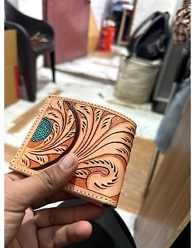 Hand Tooled Leather Wallet