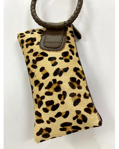 Premium Designer Cowhide hairon Leather Clutch Bag-12454390
