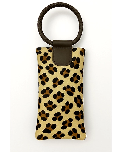Premium Designer Cowhide hairon Leather Clutch Bag-1
