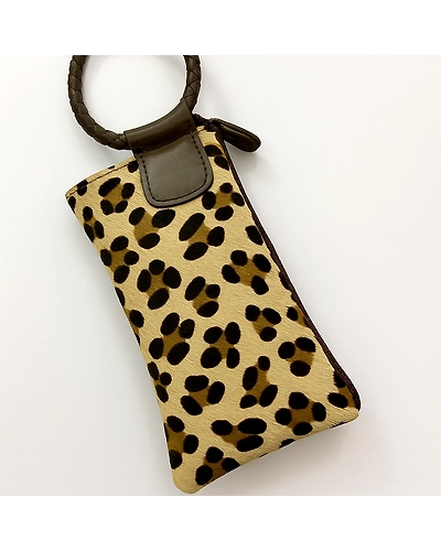 Premium Designer Cowhide hairon Leather Clutch Bag-2