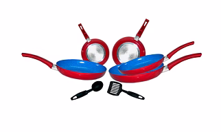 CERAMIC NON STICK COOKWARE TAPER FRY PAN