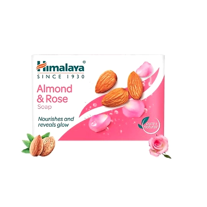 10 Pcs Set of Himalaya Pure Herbal Almond And Rose 75 gm Soap-12453280