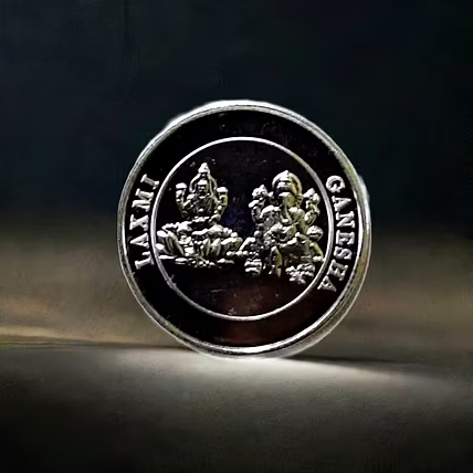 Laxmi Ganesh Silver Coin-3