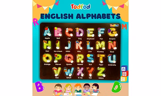 TodFod Wooden MDF Vegetable knob Puzzle